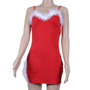 Fashion Christmas Women’s Suspender Dress