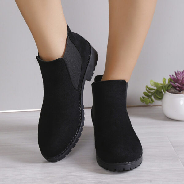 Anti-Slip Suede Retro Chelsea Boots Women - Image 4