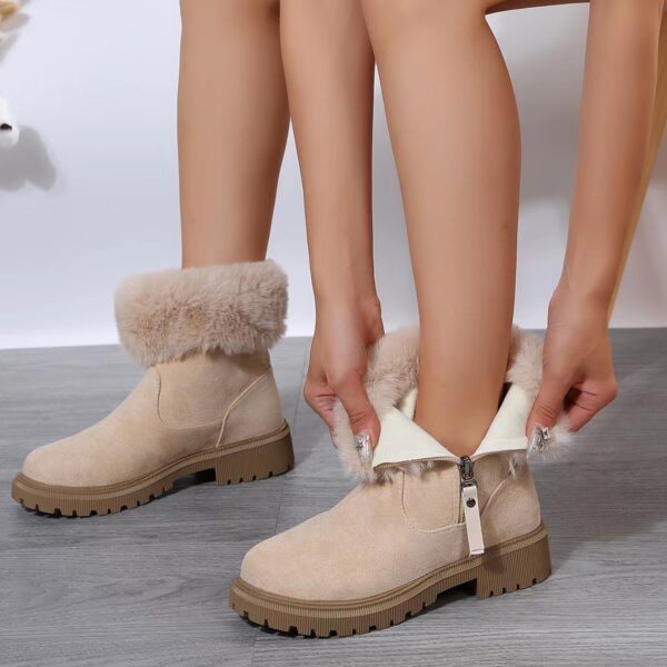 Cozy Winter Ankle Booties for Women – Fur-Lined High-Top Snow Boots - Image 4