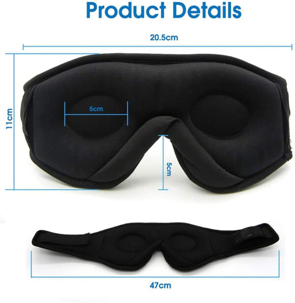 Wireless Call Stereo Music Blackout Sleep Eye Mask - Image 3