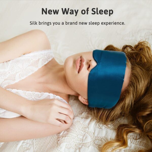 Long Sleep Shading Not Tight Ear All-inclusive Eye Shield Artificial Silk Cold Soft Eye Mask - Image 4