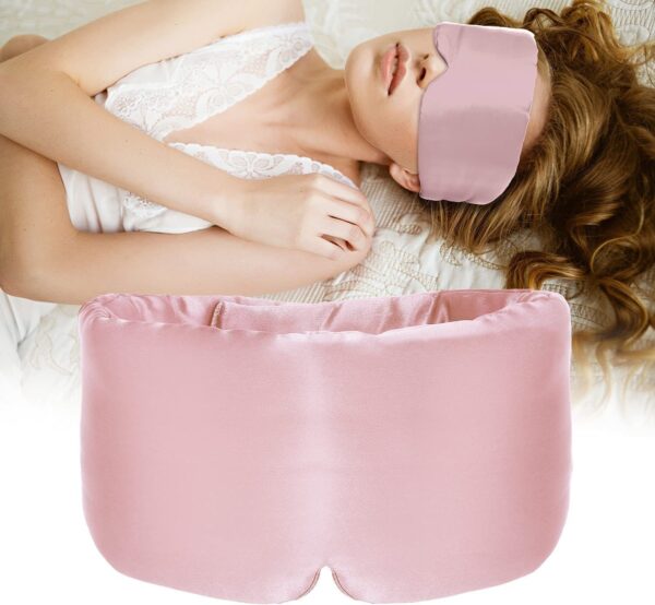 Long Sleep Shading Not Tight Ear All-inclusive Eye Shield Artificial Silk Cold Soft Eye Mask - Image 6