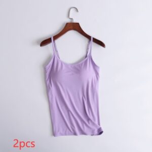 Women’s Camisole With Chest Pads Without Wire Cups 2pcs