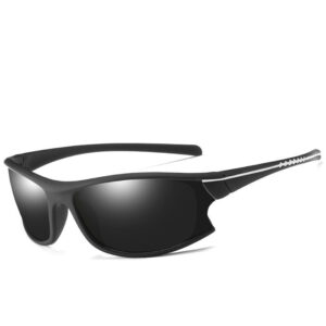 Trendy Sports Polarized Sunglasses for Men – UV Blocking with Mirror Lenses