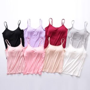 Women’s Camisole With Chest Pads Without Wire Cups 2pcs