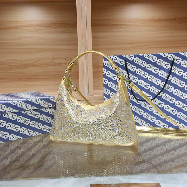 Delicate Rhinestone Women's Bag Dinner Bag Large Capacity Totes - Image 9