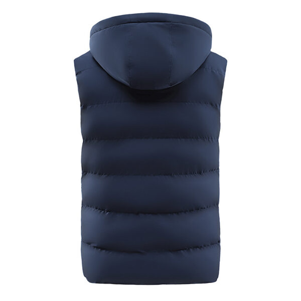 Lightweight Sleeveless USB Heated Smart Vest with Removable Hood - Image 3