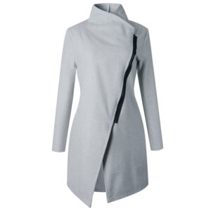 Irregular blouse woolen coat