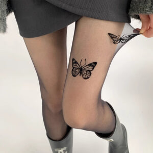 Women’s Sheer Mesh Butterfly Tights