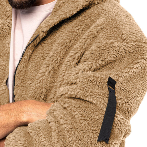 Men’s Two-Sided Sherpa Hoodie - Image 8