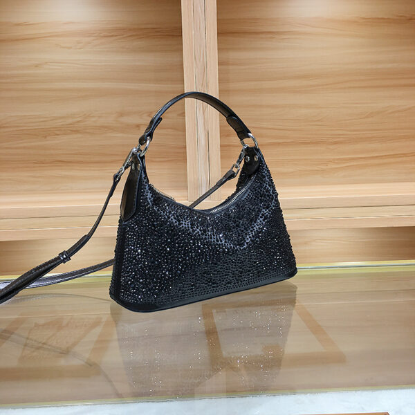 Delicate Rhinestone Women's Bag Dinner Bag Large Capacity Totes - Image 4