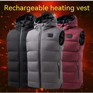 Three-control Six-zone USB Heating Hooded Vest